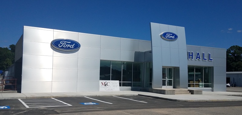 Renovations to the Hall Ford Dealership in Elizabeth City, NC